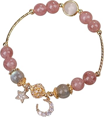 Smart Watch Music Womens Summer Design Simple and Prosperous Career Transfer Beads Crystal Hand Beaded C, One Size, B0JHM2HQ1