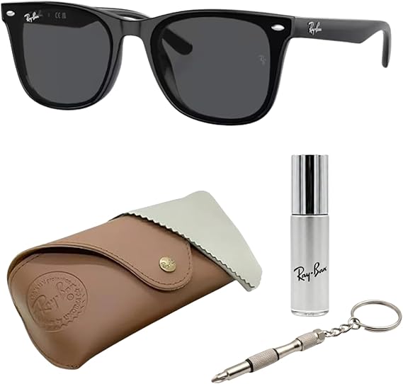 Ray-Ban RB4420 Square Shape Sunglasses with Official RAYBAN Eyewear Kit