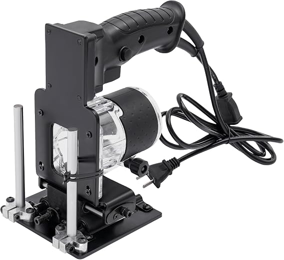 Slotting Guide Locator, Mortising Jig 2 in 1 Invisible Fastener Slotting Bracket Woodworking Slotting Locator Edge Guide Trimming Machine Hole Stand for Woodworking Furniture Splicing