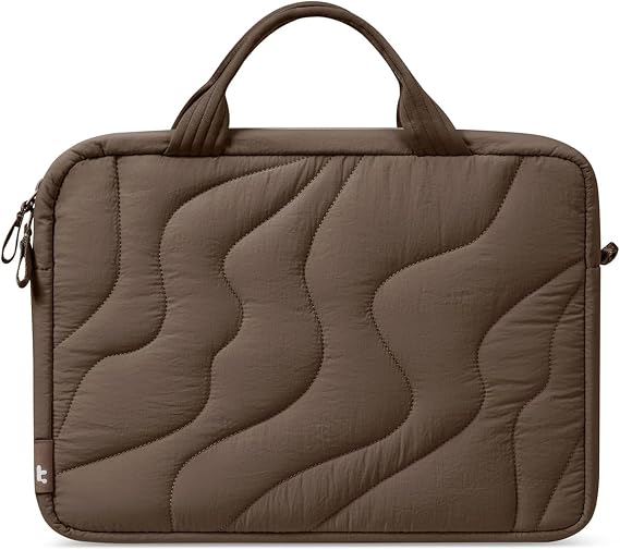 tomtoc 13-14 Inch Protective Puffy Laptop Carrying Bag Work Bag for Women