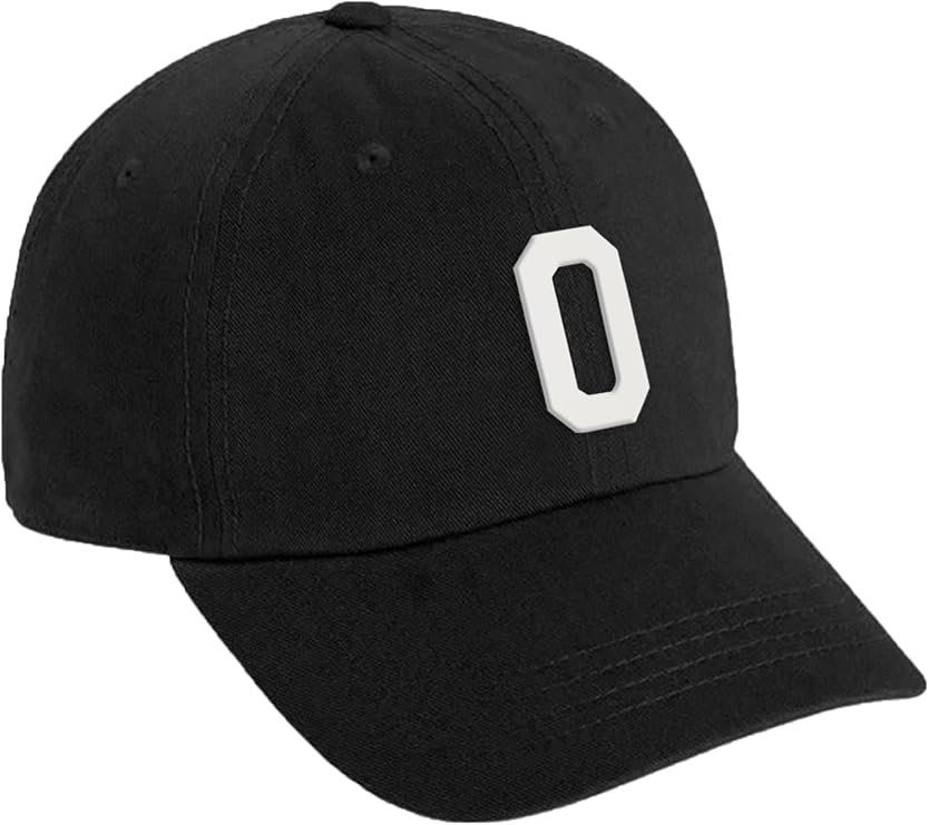 Daxton Custom White Team Number Low Profile Adjustable Baseball Dad Hat Cap