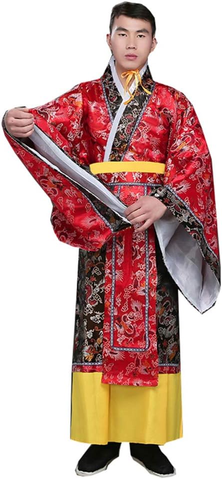 Ez-sofei Men Chinese Ancient Traditional Hanfu Long Robe Cosplay Costume