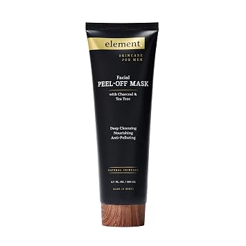 Element Charcoal & Tea Tree Peel Off Face Mask - Deep Cleansing, Dermatologist Tested, Remove Excess Dirt & Oil, Blackhead Remover Peel Off Mask - Cruelty Free Korean Skin Care For All Skin Types