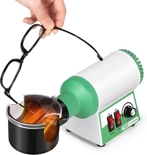 Huanyu Frame Warmer 158-286F Eyeglass Frame Heater 600W, Optical Hot Air Frame Adjuster Heating Tool Less Than 45dB, for Non-Metal: Resin/Sheets/etc Spectacle Frames CE 110V