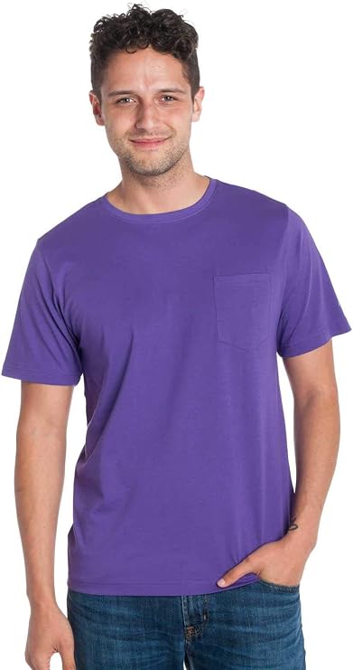 Ably Apparel Bradley Men's Crew Neck Pocket Tee | Repels Liquids, Stains, and Odors