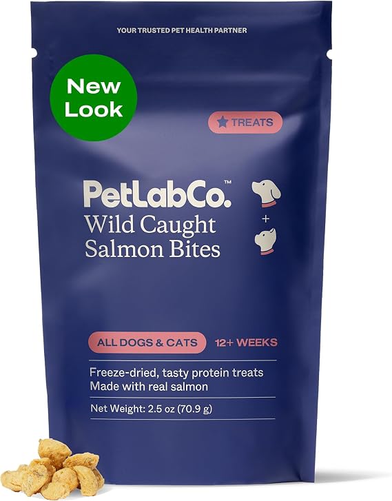 PetLab Co. Wild Caught Salmon Bites for Dogs, Freeze-Dried