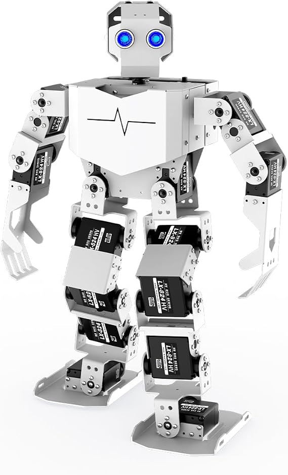 AI Vision & Voice Interaction Robot for Arduino Scratch Python Programming 17DOF Humanoid Robot Large AI Model STEM Project Education Voice Command Walking Dancing Self-Stand Up, Tonybot Ultimate kit
