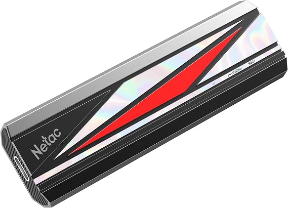 Netac 2TB Extreme Portable SSD External Solid State Drives Up to 2000MB/s Read 1700MB/s Write Speed, USB 3.2 Gen.2 Business Travel Essential Supports Win to Go, ZX20L