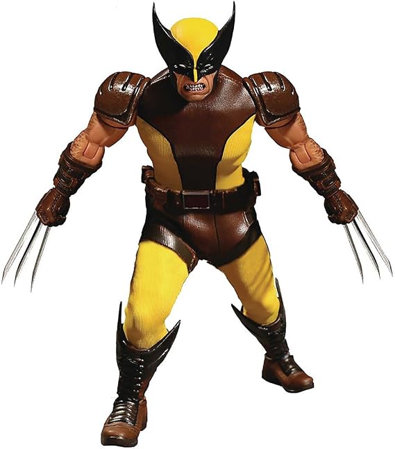 Mezco Toys One: 12 Collective: Marvel Wolverine Action Figure | One-12 Collective 6 Inch Action Figure Marvel Series - Wolverine