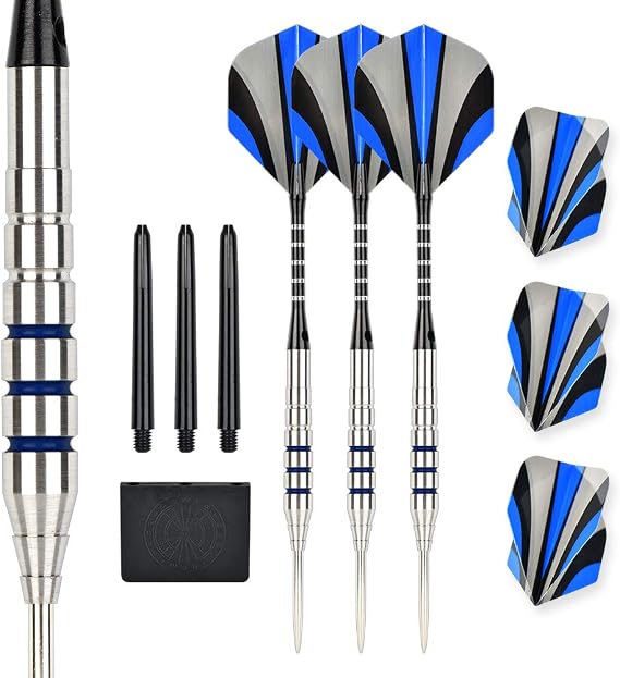 24g 90% Tungsten Professional Steel Tip Darts Set Point Protector