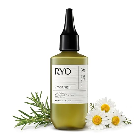 RYO ROOT:GEN Scalp Serum for Thinning Hair with Ginseng (2.7 Fl. Oz.) | | Hair Thickening & Volumizing | for Hair Loss due to Breakage | with Ginseng | Cooling Scalp Care for Fuller-Looking Hair