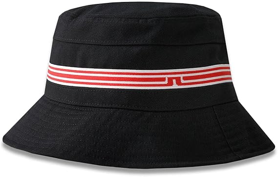 J.Lindeberg Mens Denver Stripe Stretch Fabric Golf Bucket Hat