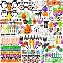 Thuodo 288 PCS Halloween Party Favors for Kids Halloween Toys Bulk Trick or Treat Goodie Bag Fillers Holiday Party Supplies School Classroom Non Candy Prizes Gifts