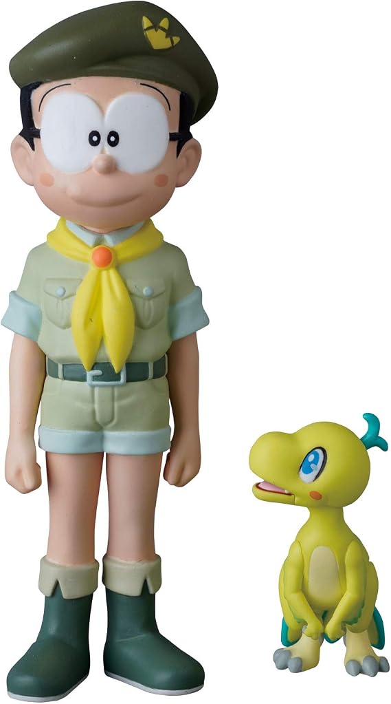 Medicom Toy UDF Ultra Detail Figure No. 540 Doraemon the Movie, Nobita's New Dinosaur, Nobita & Kew, Total Height Approx. 3.5 inches 91/37 mm, Painted Finished Product