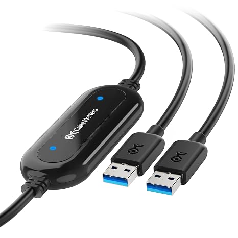 Cable Matters USB 3.0 Data Transfer Cable, USB Transfer Cable, 6.6ft