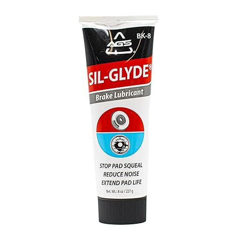 AGS Automotive Solutions SIL-Glyde Brake Lubricant 8 oz Tube, Heat Resistant, Rust & Corrosion Protection, Moisture-Proof Brake Grease