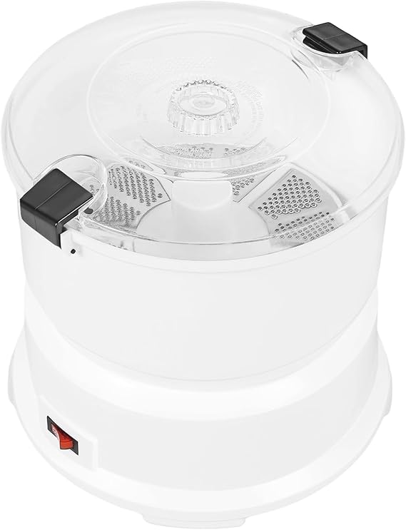 Electric Potato Peeler Automatic Potato Peeling Machine Compact Vegetables Peeler Multi-Functional Peeler Spinner for Kitchen Restaurant Peeling Potato & Drying Vegetable