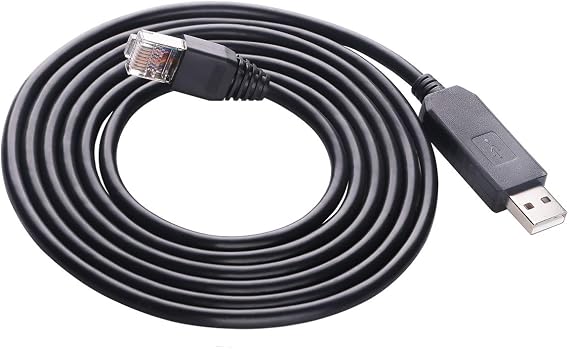 10FT USB Console Cable for Cisco Juniper Router Switch FT232RL Chip USB to RS232 RJ45 Console Serial Cable for Windows 8, 7, Vista, Mac, Linux (10FT)