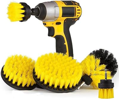 5 Pack Drill Brush Attachment Set, 14in Power Scrubber Cleaning Brushes for Tubs, Bathroom, Tile, Grout, Carpet, Car Wheels, Kitchen etc Surface Clean