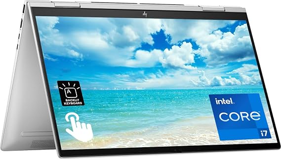 HP Envy 15.6" 2 in 1 FHD Touchscreen Laptop, Intel 10-Core i7-1355U (Beat i9-11900H, Up to 5.0 GHz), 32GB RAM, 1TB PCIe SSD, Iris Xe Graphics, Backlit Keyboard, Thunderbolt, Win 11, GM Accessories