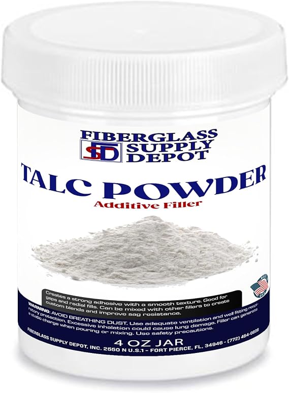 Fiberglass Supply Depot FAS Talc Powder - 4 Oz Jar