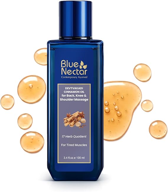 Blue Nectar Devtvakadi Body Massage Oil | Ayurvedic Herbal Massage Oil