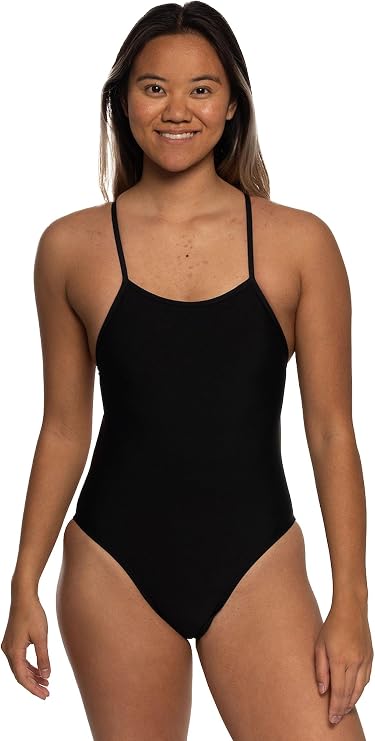 JOLYN Raya Fixed Back Women's Athletic One Piece Swimsuit for Competitive Swimming, Lifeguarding, Medium-Full Coverage