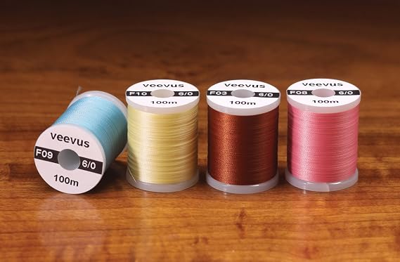 6/0 VEEVUS THREAD - ASSORTED COLORS - Rusty Brown - FLY TYING