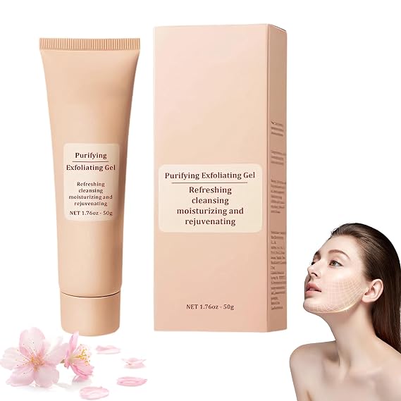 Purifying Exfoliating Gel, Facial Exfoliator Cleanser, Deep Cleansing Face and Body Exfoliating Scrub Gel, Moisturizing Cleanses Skin Give Cleans Dirt & Oils (1 Pack)