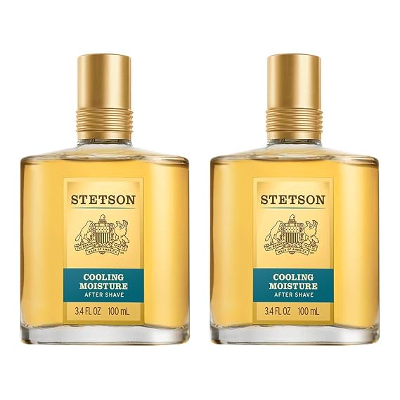 Stetson Cool Moisture Aftershave 3.4 Fluid Ounce, 2 Count
