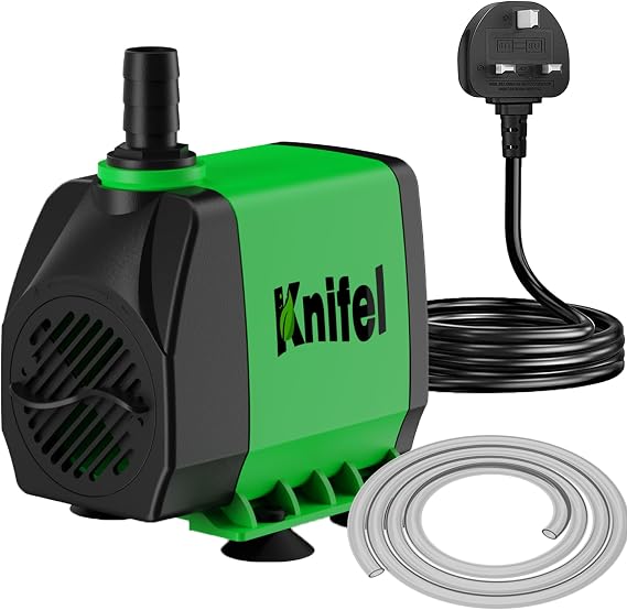 Knifel Submersible Pump 3000L/H 60W for Fountains and Aquariums