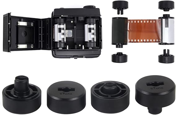 2 Sets 135 35mm To 120 Film Adapter Canister Converter Panorama Like Xpan Camera for Pentax, Rolleiflex Mamiya Hasselblad Makina Bronica 120 Medium Format Camera