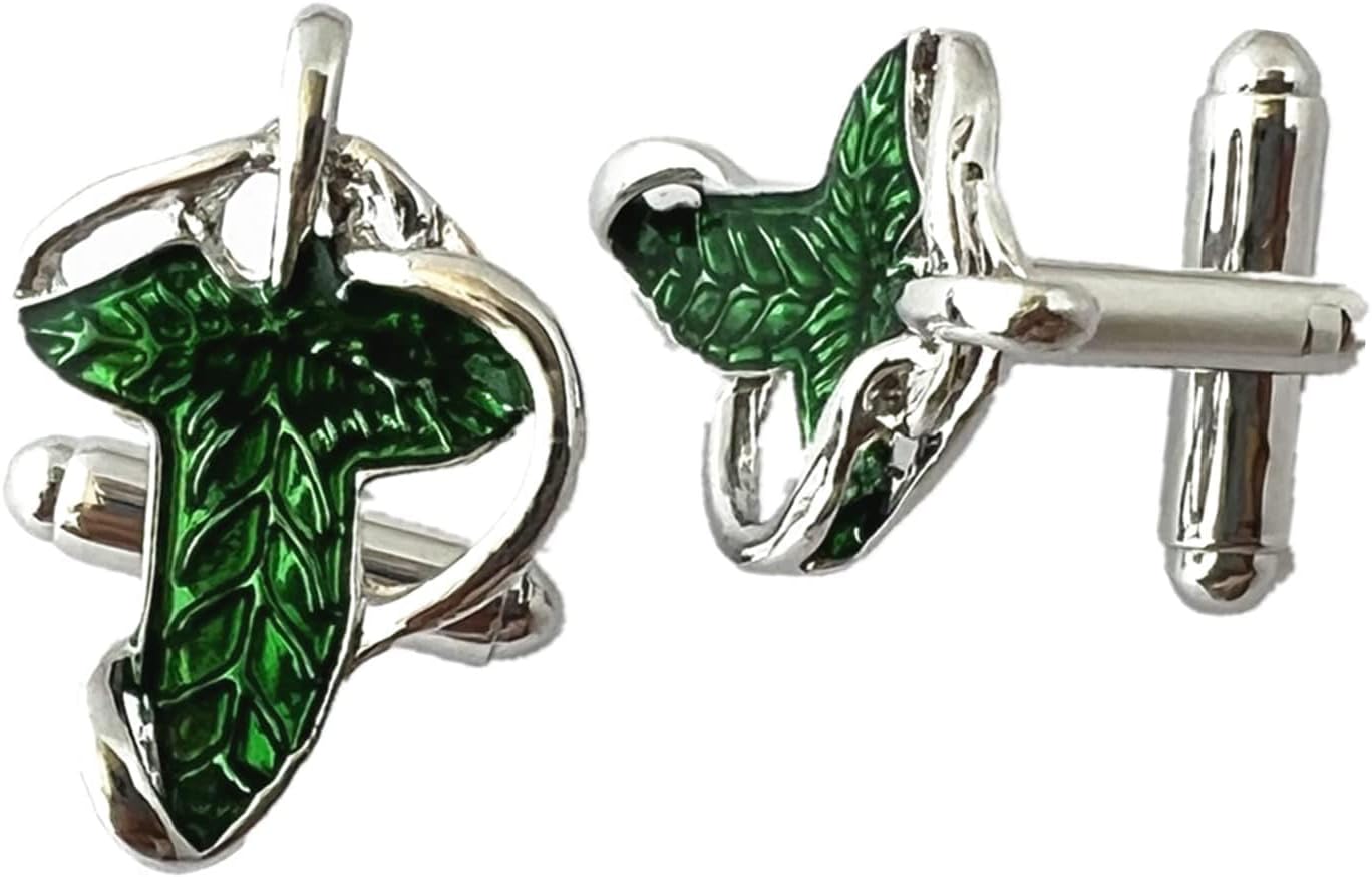 Classic Men Elven Leaf Cufflink for Women Men