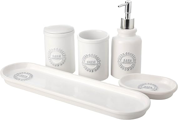 Barnes 5'lİ Kutulu Banyo Setİ Beyaz