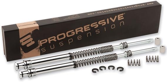Progressive Suspension 31-2501 Monotube Fork Cartridge Lowering Kit , black