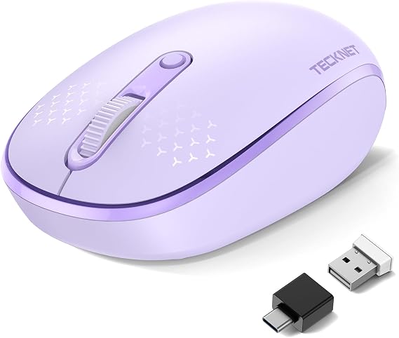 TECKNET Compact Ambidextrous Bluetooth & 2.4GHz Wireless Mouse