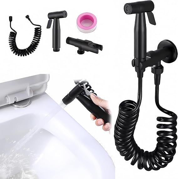 Handheld Bidet Water Jet, Spray for Toilet Bidet Sprayer Stainless Steel Douche Spray Handheld for Pet Bath Personal Hygiene