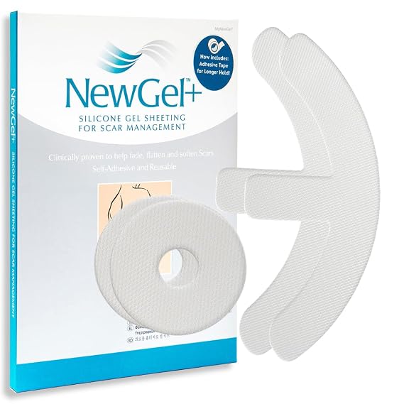 NewGel+ Medical-Grade Silicone Breast Kit Scar Sheets, 4-Count by MyNewGel