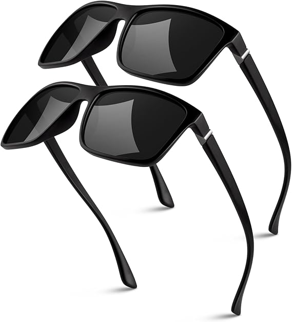 GQUEEN Retro Polarized Sunglasses Men Womens Shades UV400 Protection | Lightweight Frame,Tangle-free Design,Reduce Glare,Running,Golfing,Travelling,Sports,Vintage Sun Glasses