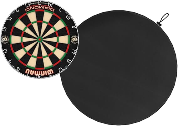 Dartboard Wall Protector Surround, Square Dartboard Surround Guard for Steel Tip Dart Accessories, Matte Black Wall Protection for Man Cave Decor and Home Game Room Practice Setup