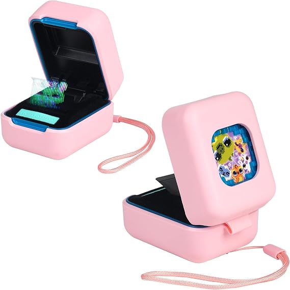 YouKnow Silicone Case for Bitzee Magicals Interactive Toy Digital Pet and Case, Protective Skin Sleeve for Bitzee Virtual Electronic Pets Accessories (Case Only) (Pink)