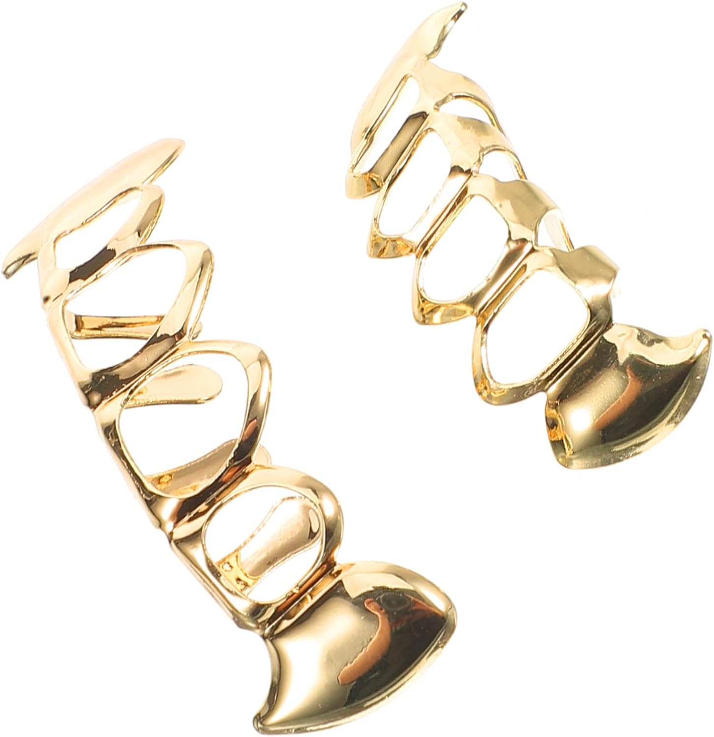 1 Set Gold Cosplay Jewelry Rapper Costume Props for Grill for Plated Gold Grills Grill Kit Mouth Grill Metal Grills Cosplay Grill