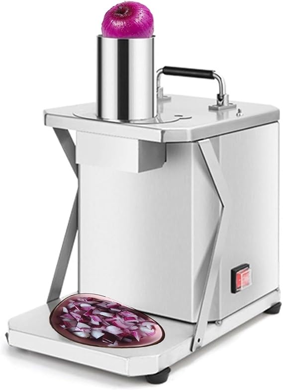Commercial Home Vegetable Chopper, Stainless Steel Vegetable Fruit Dicer, Vegetable Fruit Dicing Cube Cutting Machine, Fruit Cutting Machine 12mm