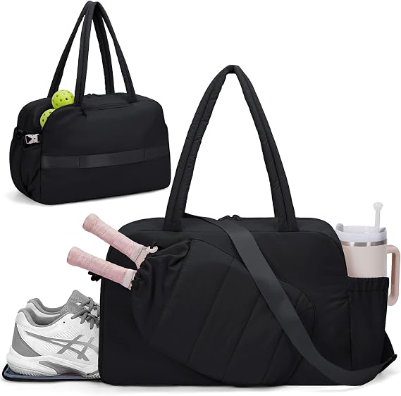 Wandering Nature Pickleball Bag for Women with Paddle & Ball Pockets, Shoe Compartment
