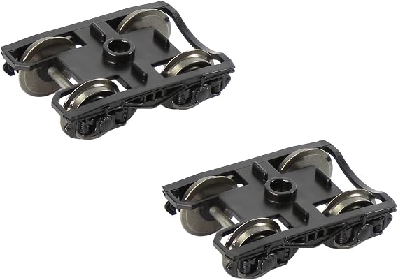 HP0687 2 pcs 1/87 Model Train HO Scale high Rim psyllium RCOO Bogie 36" Metal Wheels Model Building kit