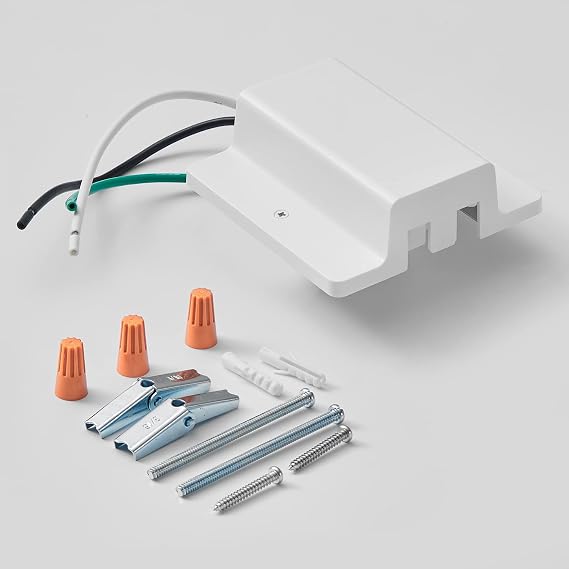 VANoopee H Track Floating Canopy Connector White - Single Circuit, LED Track Lighting Accessories, Easy Install