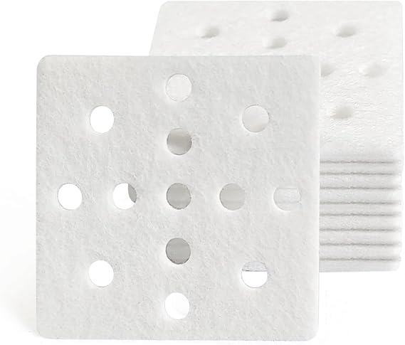 Livatro 10-Pack Humidifier Replacement Filters, Mineral Absorption Pads, Exclusively for 6001 Model, Improves Humidification Efficiency by Capturing Fine Water Particles, White