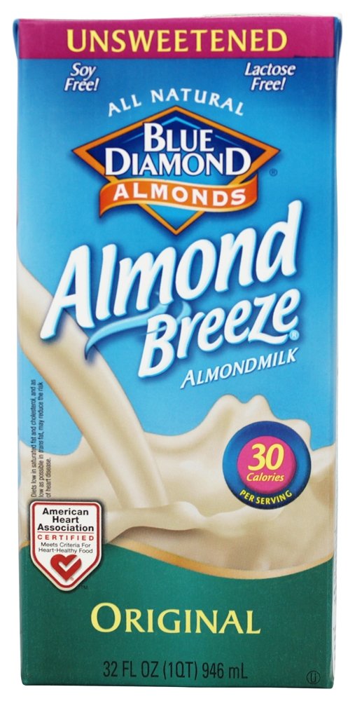 Blue Diamond Growers - Almond Breeze Almond Milk Unsweetened Original - 32 oz. Pack of 2