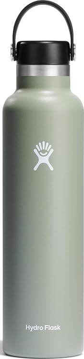 Hydro Flask Water Bottle - Insulated Stainless Steel - Non Spill, Leakproof in 24 Oz Agave Green