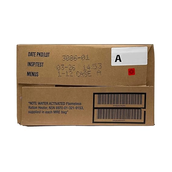 Wornick MRE Meals Ready to Eat - 2026 Insp. Date - A Case, 1ct